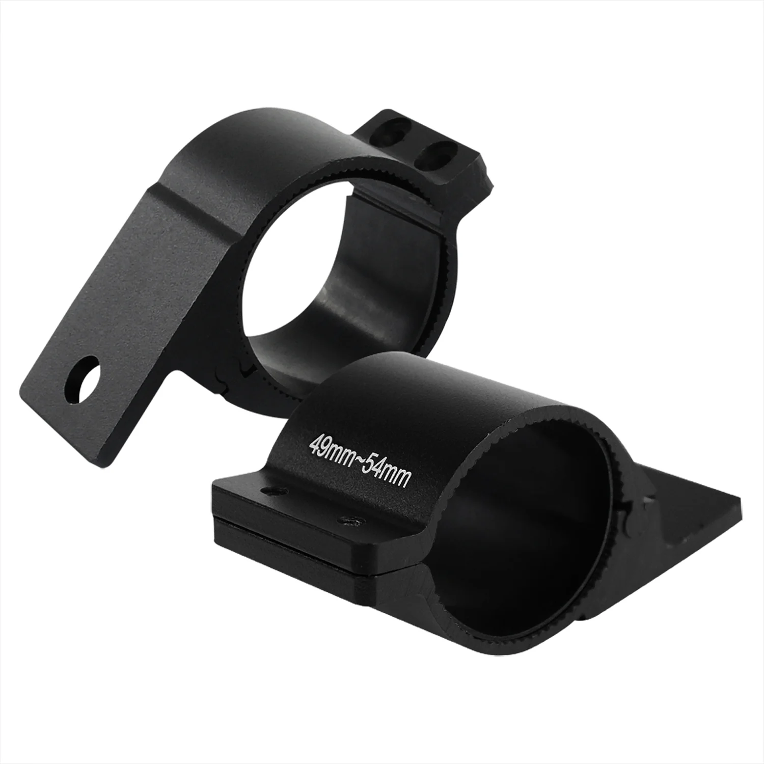 Universal 2" Aluminum Light Mounting Brackets Black