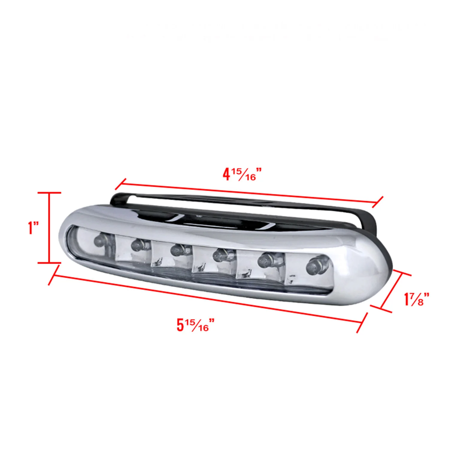Universal 3W Clear Lens 6 LED Daytime Running Lights - Image 6