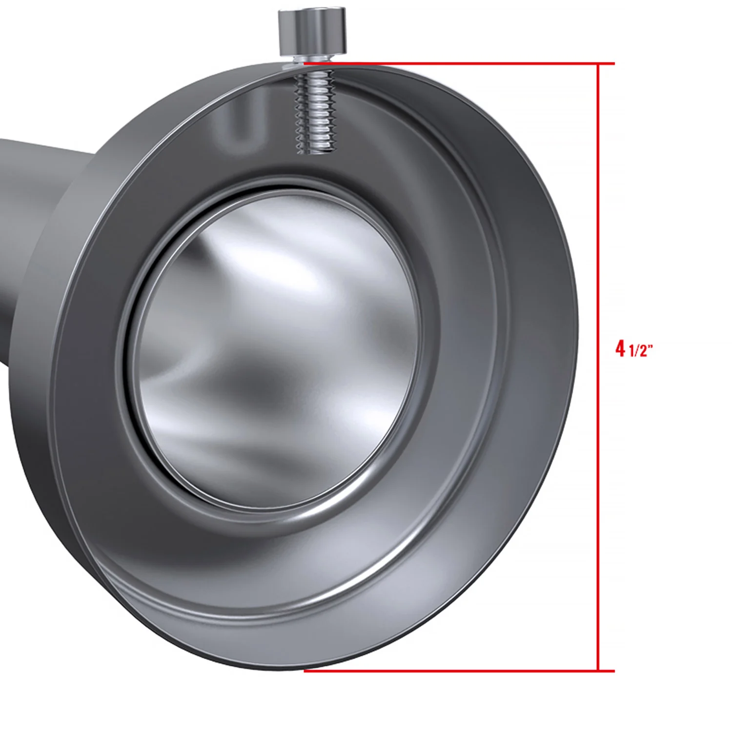 Universal 4.5" Inlet Stainless Steel Muffler Silencer - Image 3
