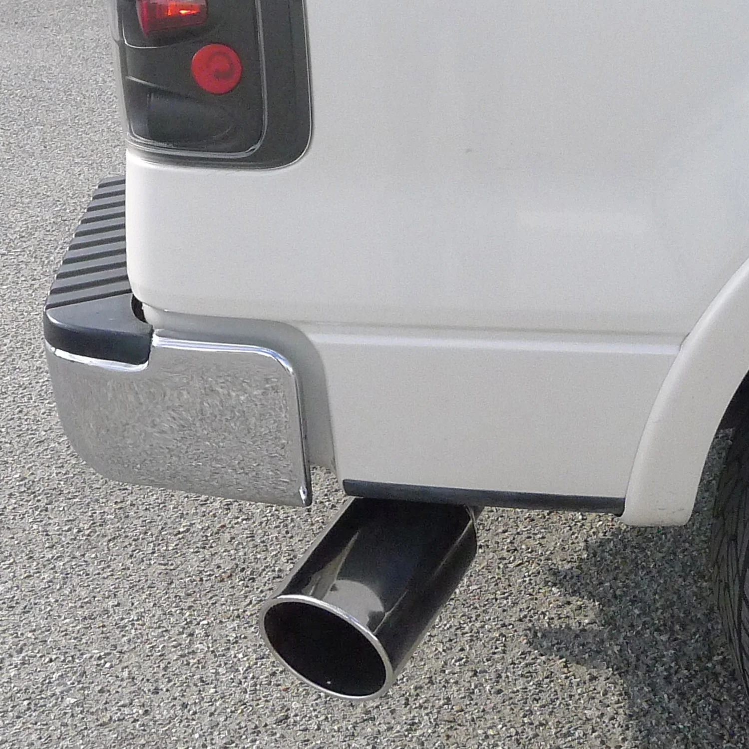 Universal 4" Inlet/8" Outlet Chrome Stainless Steel Bolt-On Angled Exhaust Tip - Image 9