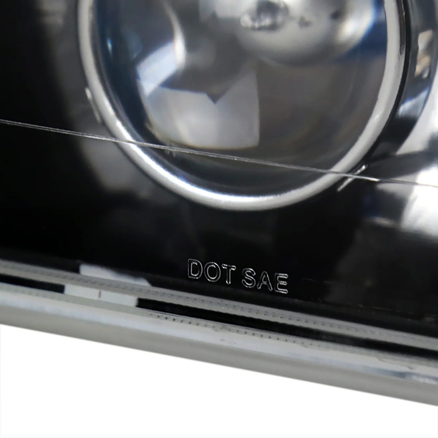 Universal 4"x6" H4 Projector Headlights Matte Black Housing/Glass Lens - Image 6