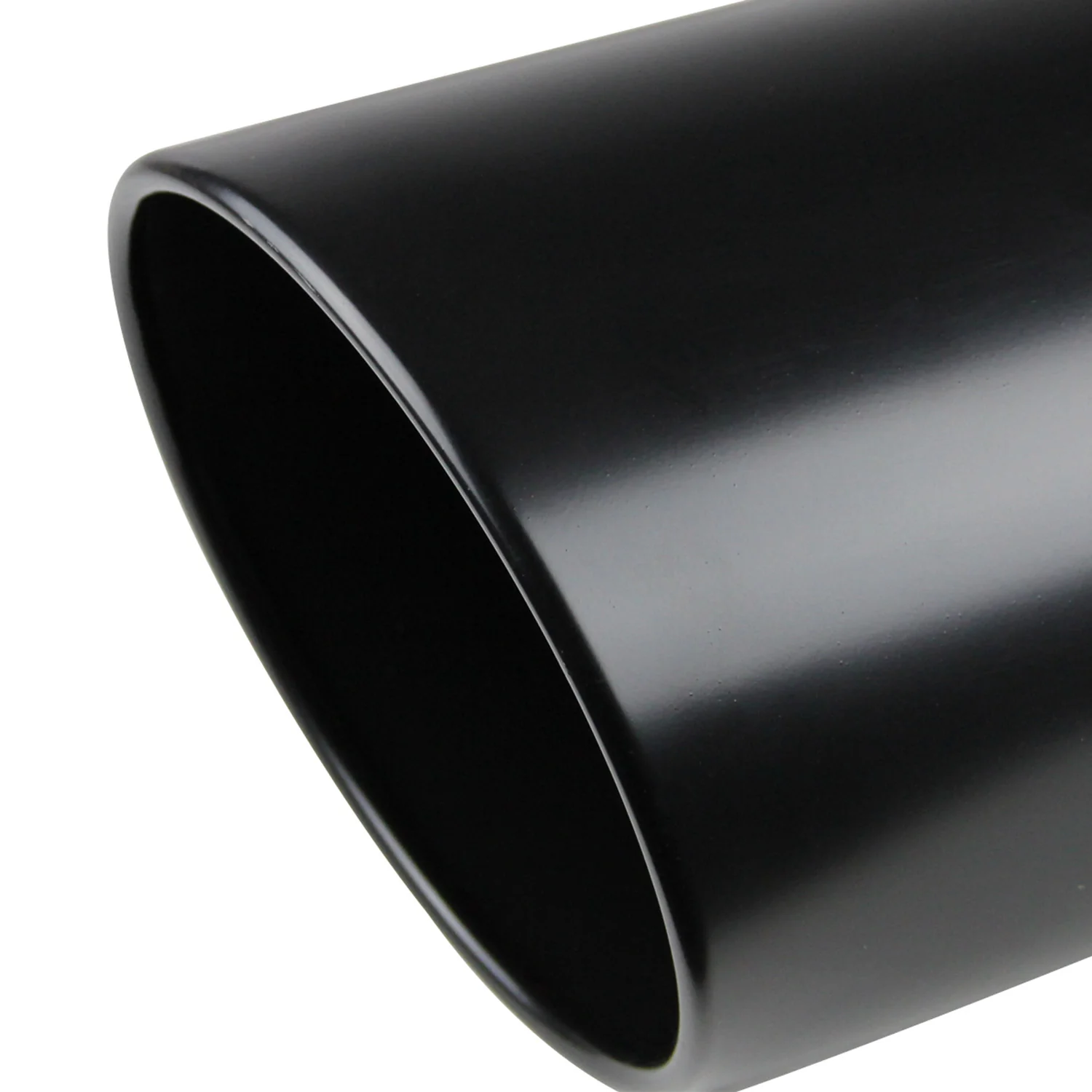 Universal 5" Inlet/8" Outlet Black Stainless Steel Bolt-On Angled Exhaust Tip - Image 6