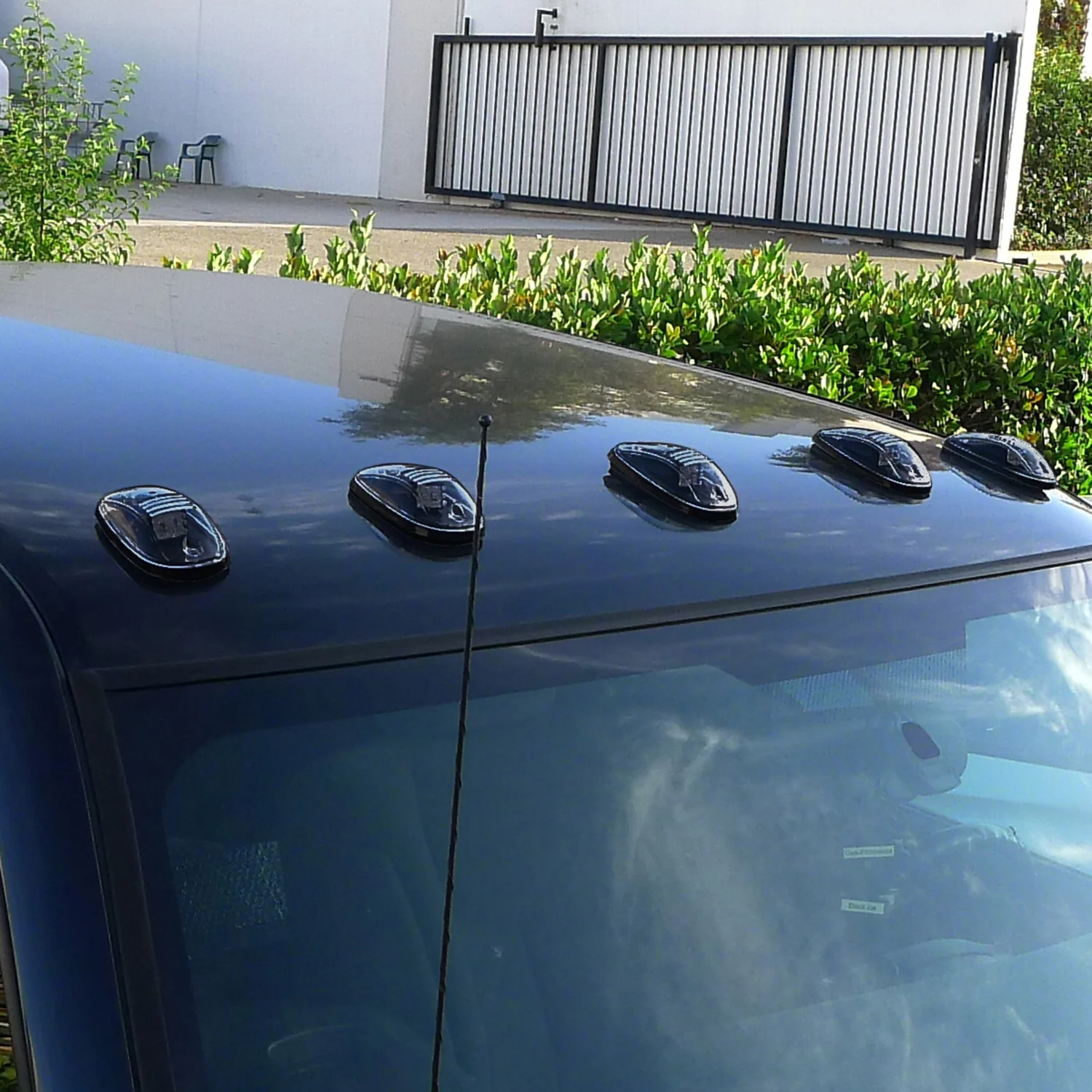Universal 5PC Set Roof Cab Amber LED Lights Black Housing/Smoke Lens - Image 10
