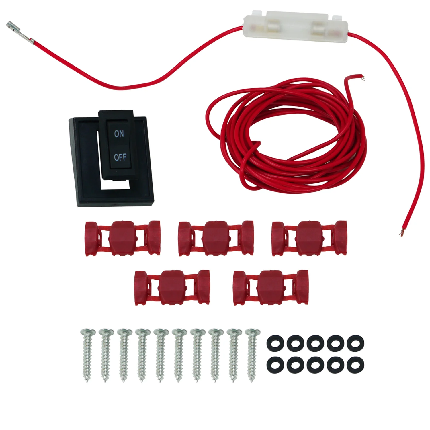 Universal 5PC Set Roof Cab Amber LED Lights Black Housing/Smoke Lens - Image 8