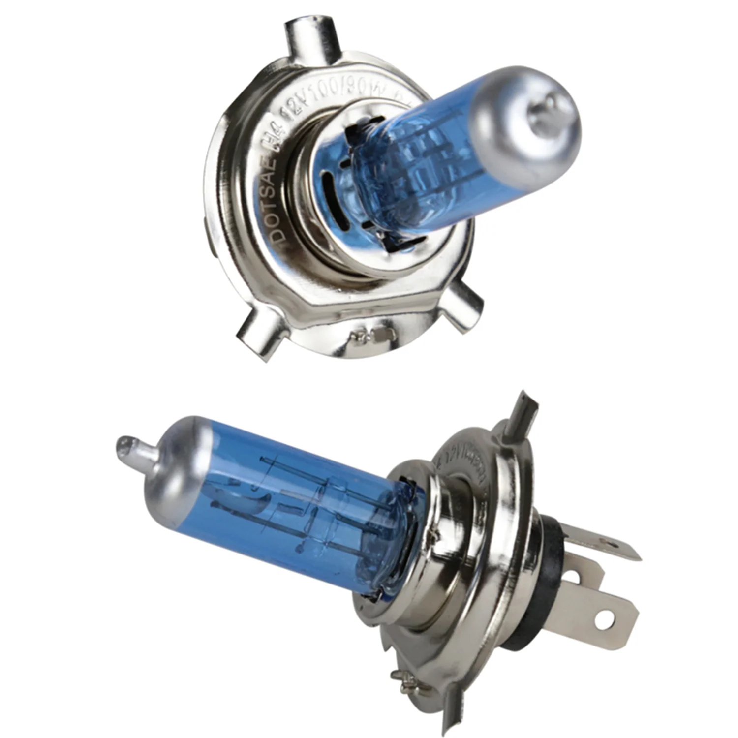 Universal 7"x6" H4 Crystal Headlights Chrome Housing/Glass Lens - Image 7