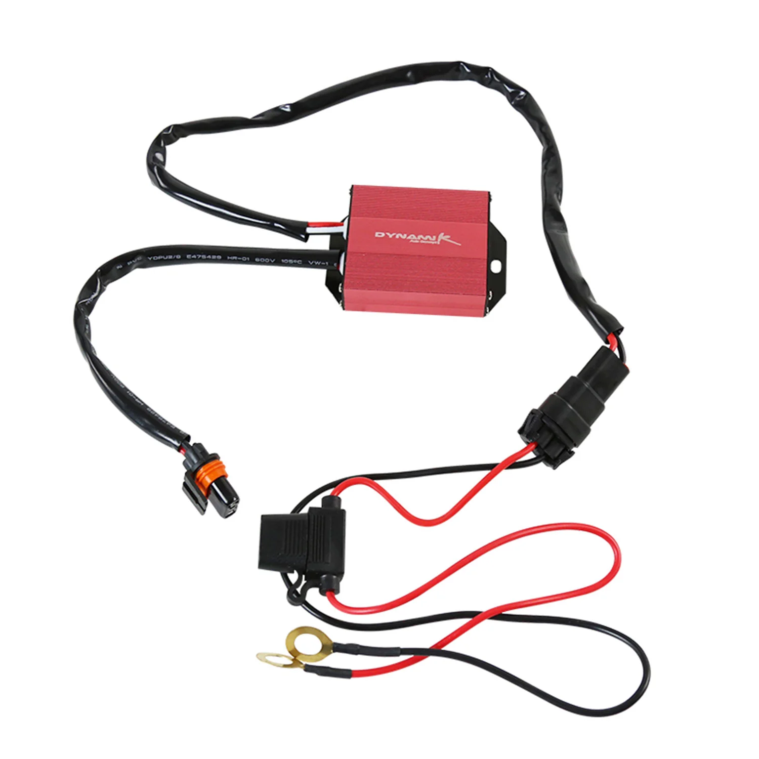 Universal 9' 14 Gauge Fog Lights Wiring Kit 2 Connectors Fuse Relay & Remote - Image 6