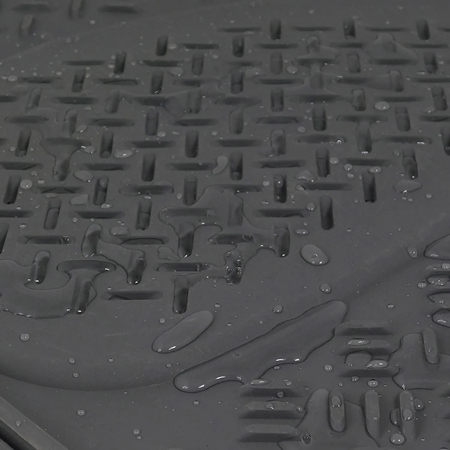 Universal fit Rubber Car Floor Mats Liner All Weather 3Pcs Gray - Image 6