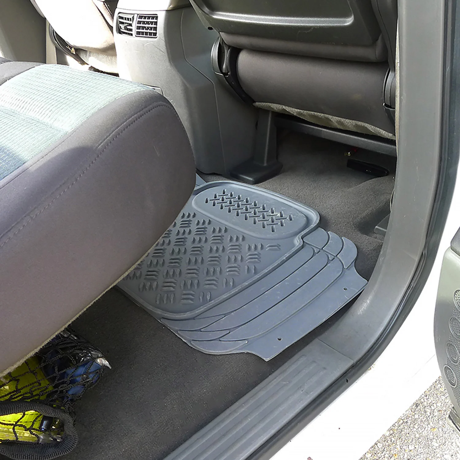 Universal fit Rubber Car Floor Mats Liner All Weather 3Pcs Gray - Image 9