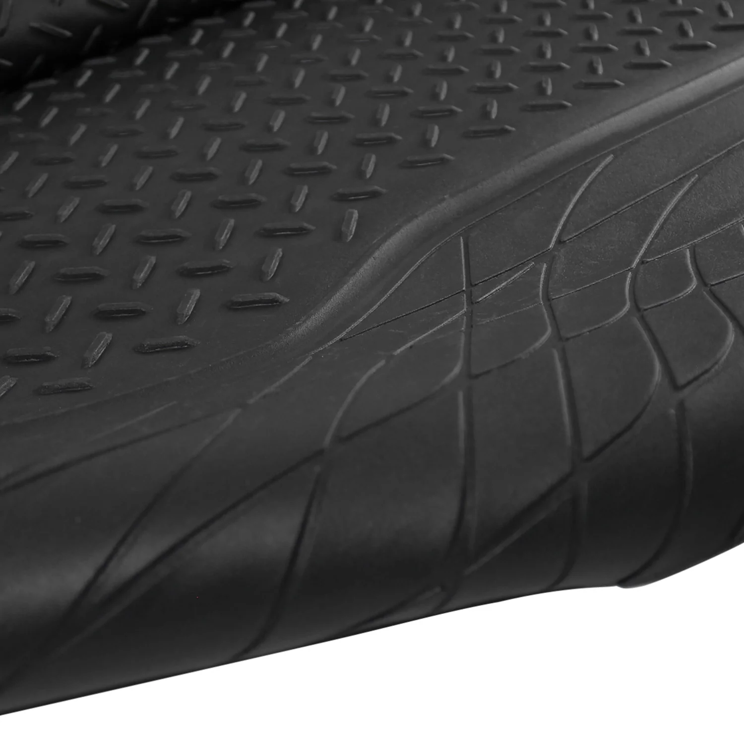 Universal fit Rubber Car Floor Mats Trunk Cargo Liner All Weather 5Pcs Black - Image 3