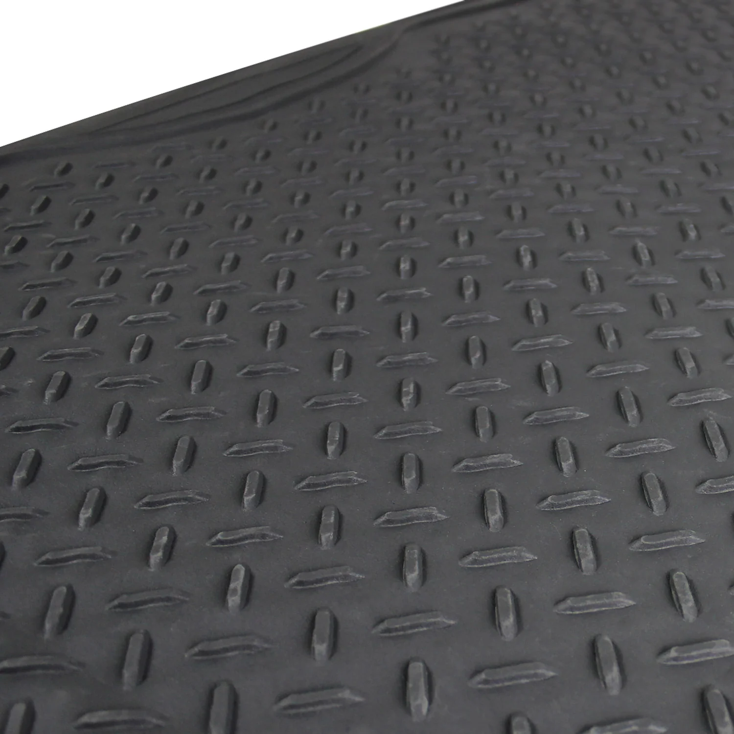 Universal fit Rubber Car Floor Mats Trunk Cargo Liner All Weather 5Pcs Gray - Image 3
