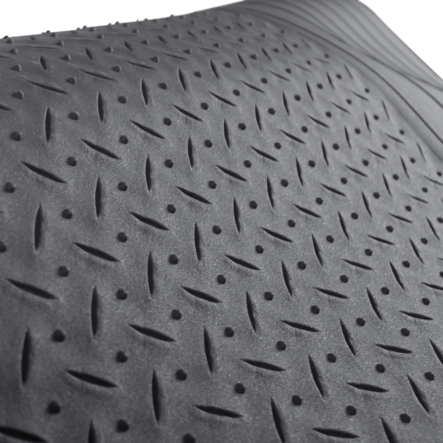 Universal fit Rubber Car Floor Mats Trunk Cargo Liner All Weather 5Pcs Gray - Image 4