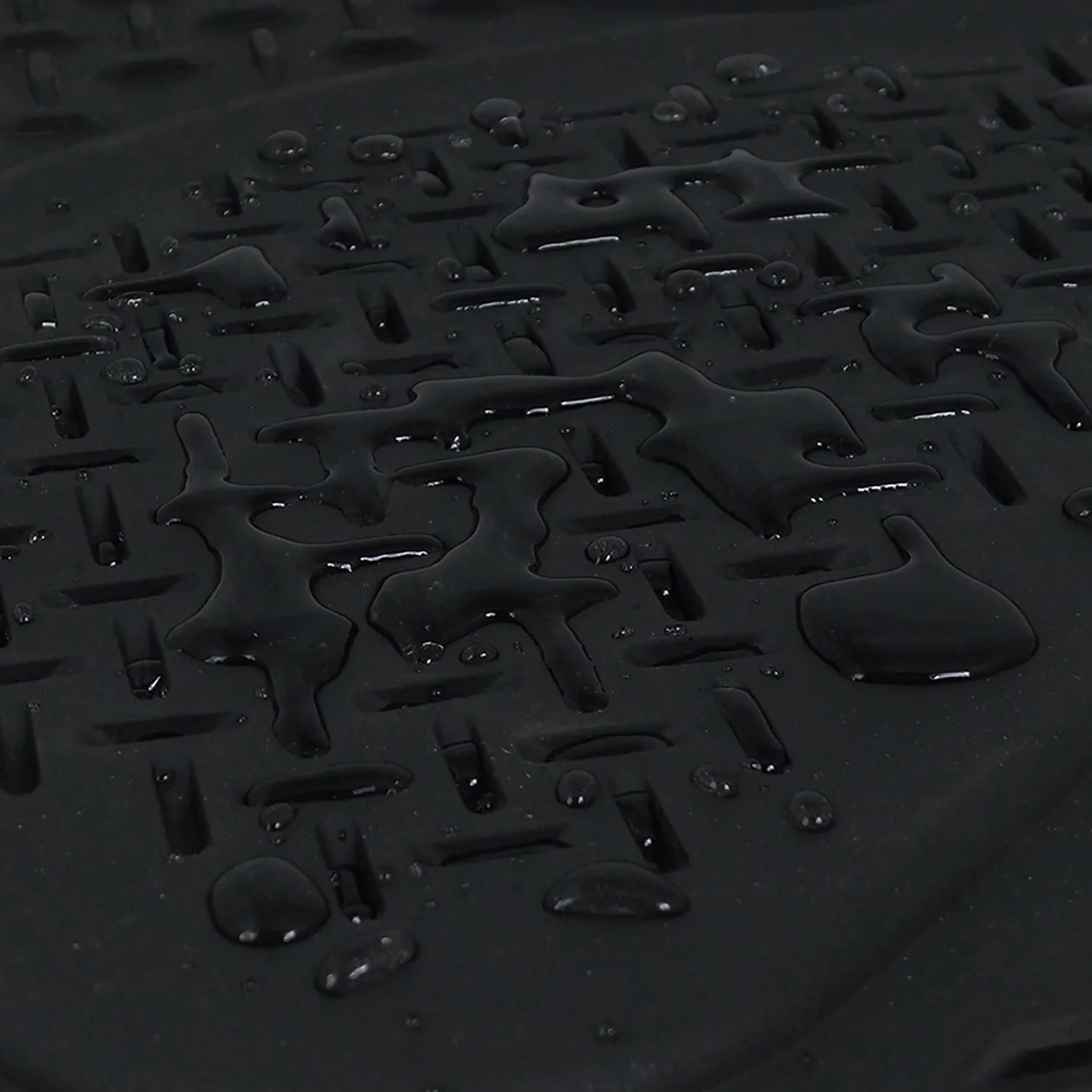 Universal fit Rubber NonSlip Car Floor Mats Liner All Weather 4Pcs Black - Image 6