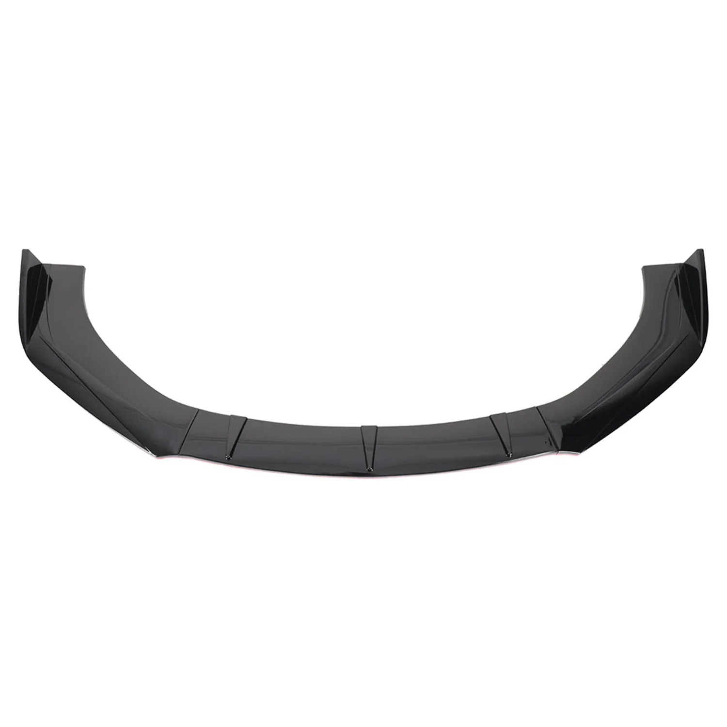 Universal Glossy Black/Red Trim Polypropylene 3Pcs Bumper Lip Spoiler Set - Image 7