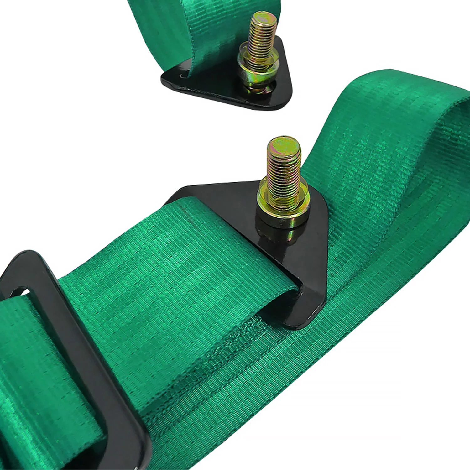 Universal Green 4 Point Racing Seat Belt Buckle Safety Harness - Image 8