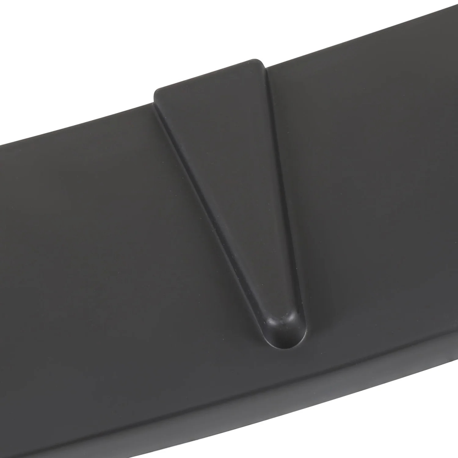 Universal Matte Black Polypropylene 3Pcs Bumper Lip Splitter Spoiler Set - Image 3