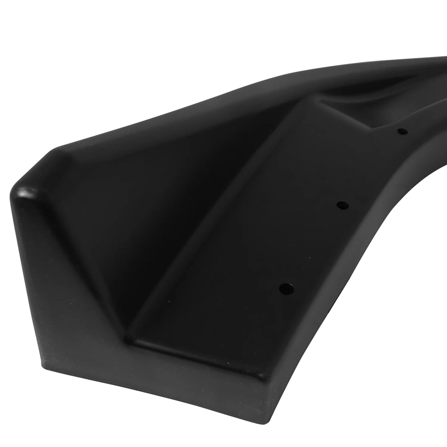 Universal Matte Black Polypropylene Front Bumper Lip Spoiler Splitters - Image 5