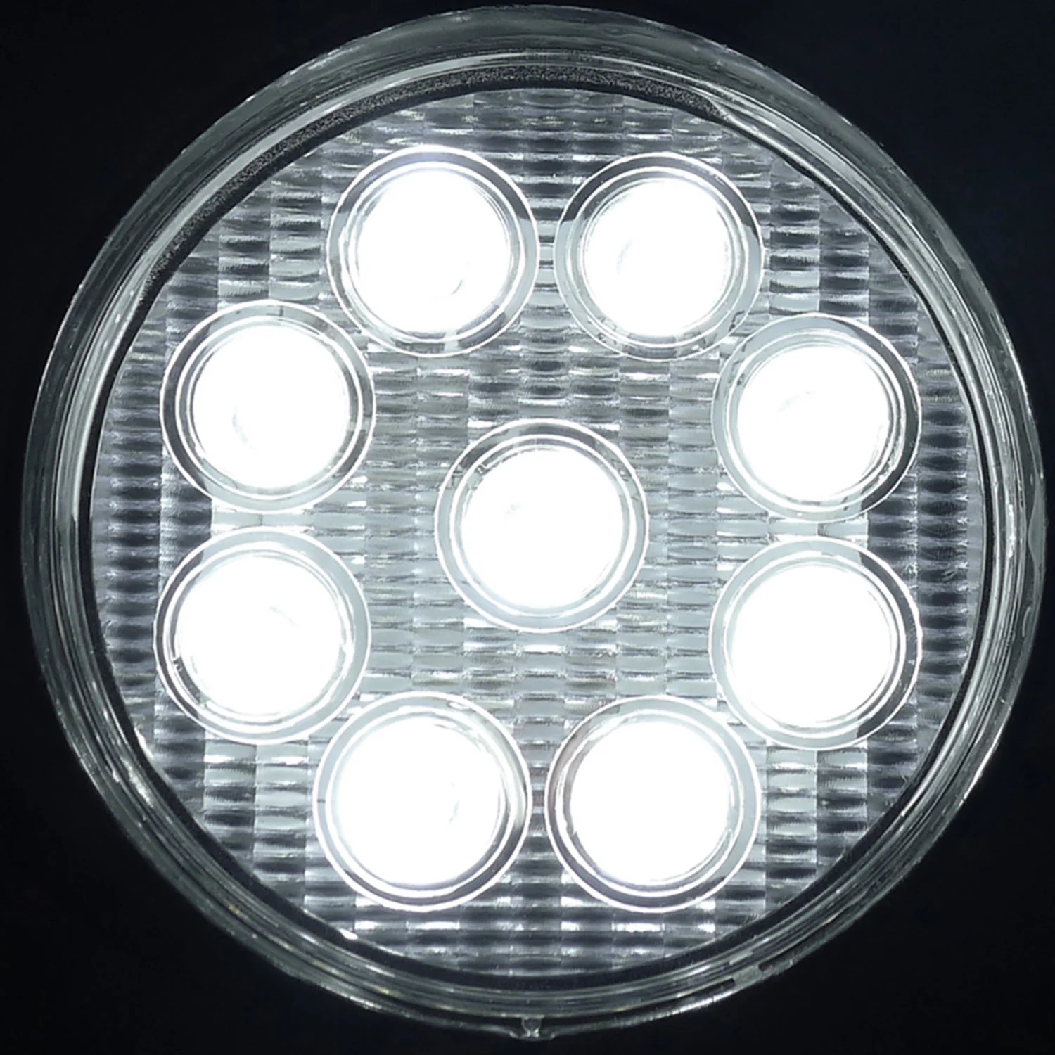 Universal Off Road 6000K Flood Beam 27W 9-LED Round Fog Light 4Pcs Black Alu - Image 6