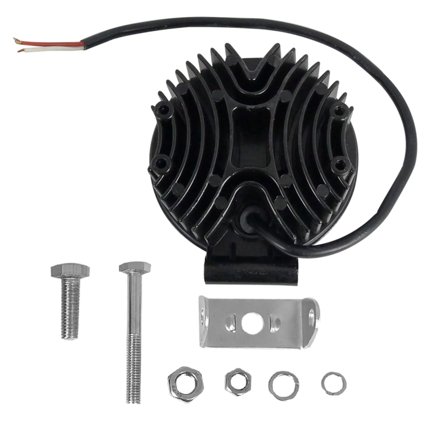 Universal Off Road 6000K Flood Beam 27W 9-LED Round Fog Light 4Pcs Black Alu - Image 7