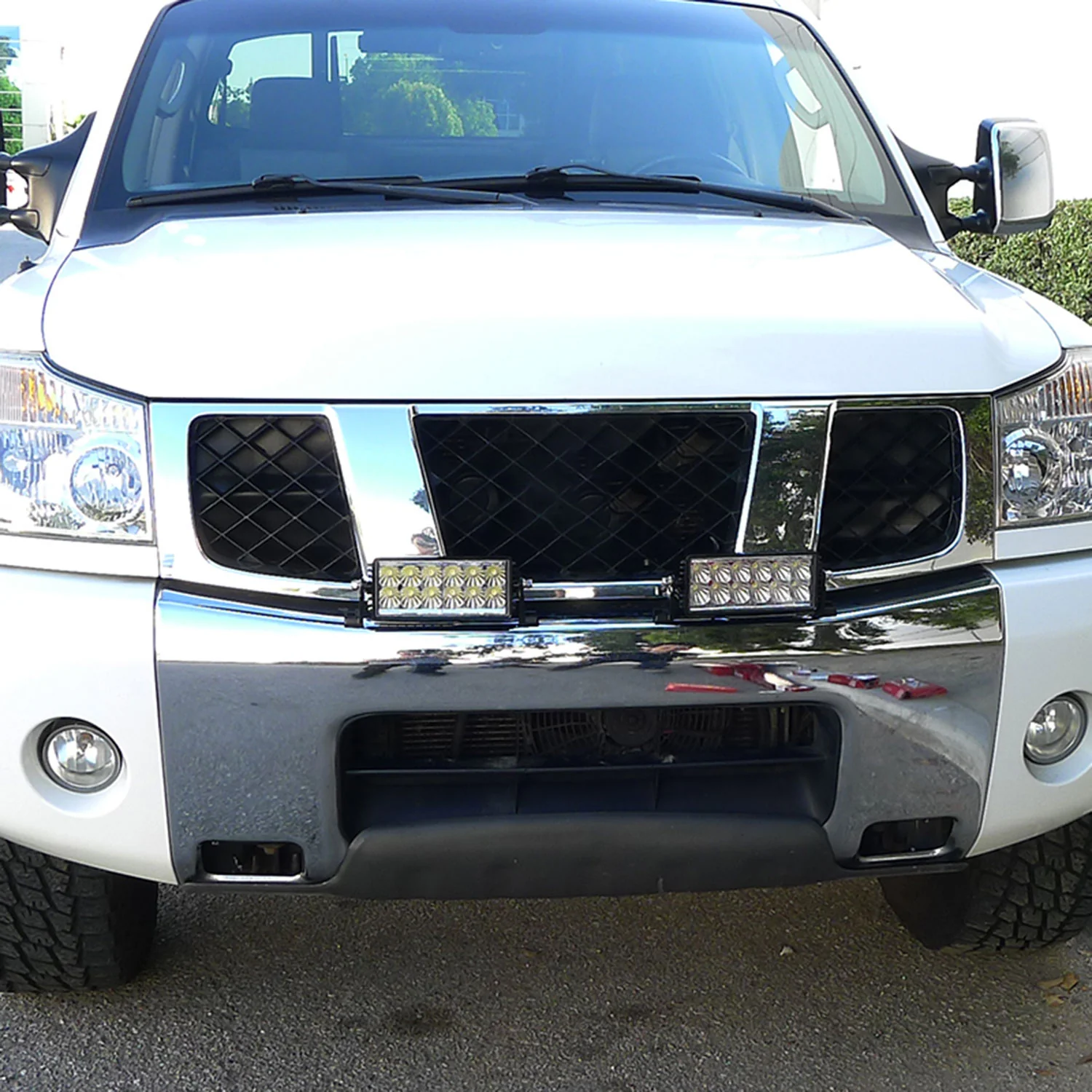 Universal Off Road 6000K Flood Beam 36W 12-LED Fog Light Black Alu Housing/Glass - Image 9