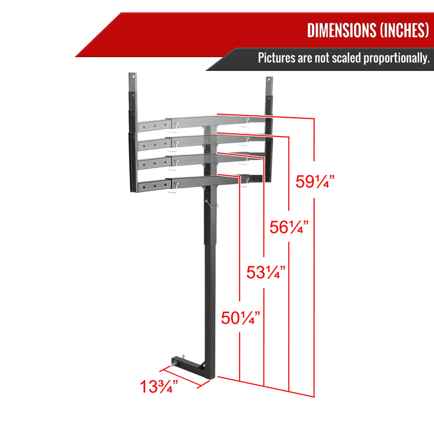 Universal Pickup Steel Truck Bed Extension Rack - Image 3