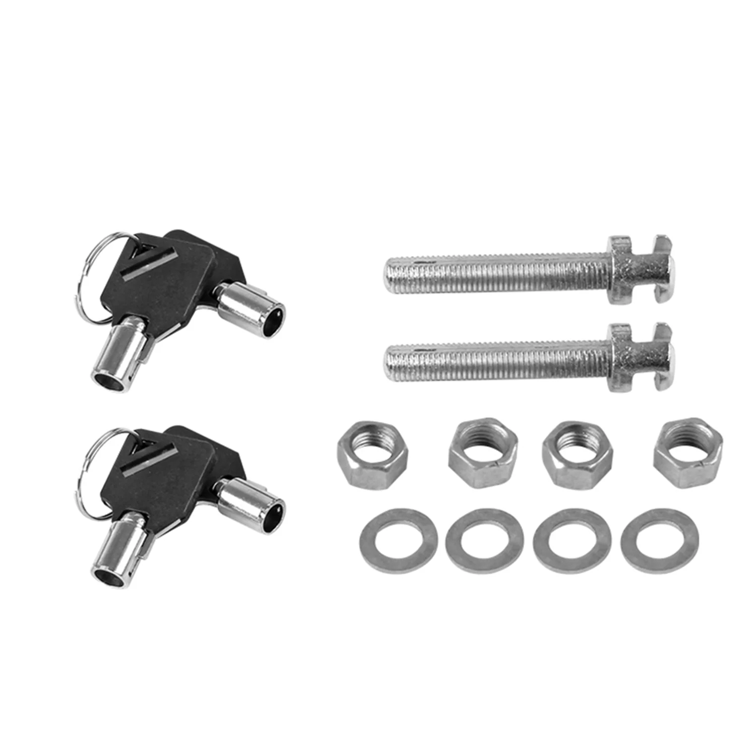 Universal Racing Style 2.5" Carbon Fiber Hood Lock Latch Pins w/ Keys - Image 9
