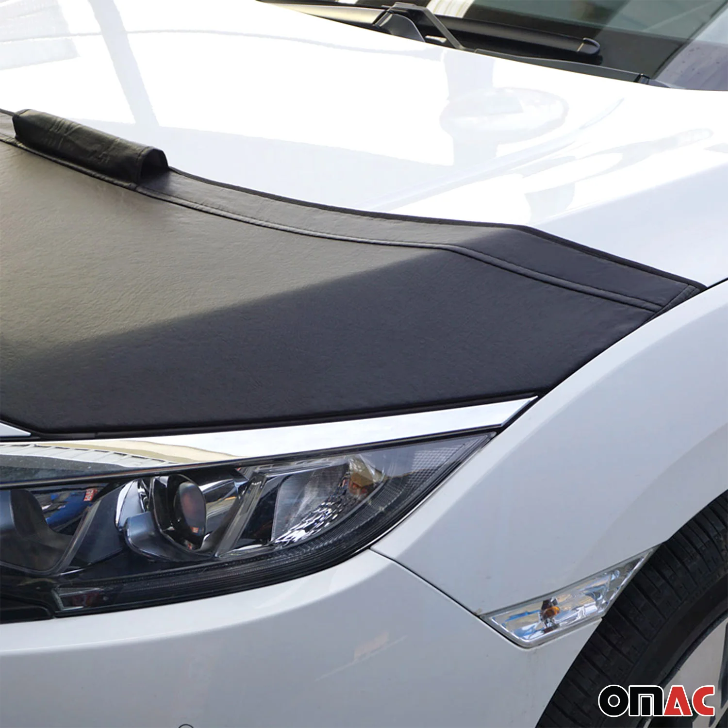 2012-2019 VW Beetle Car Bonnet Mask Hood Bra Black 1 Pc - Image 5