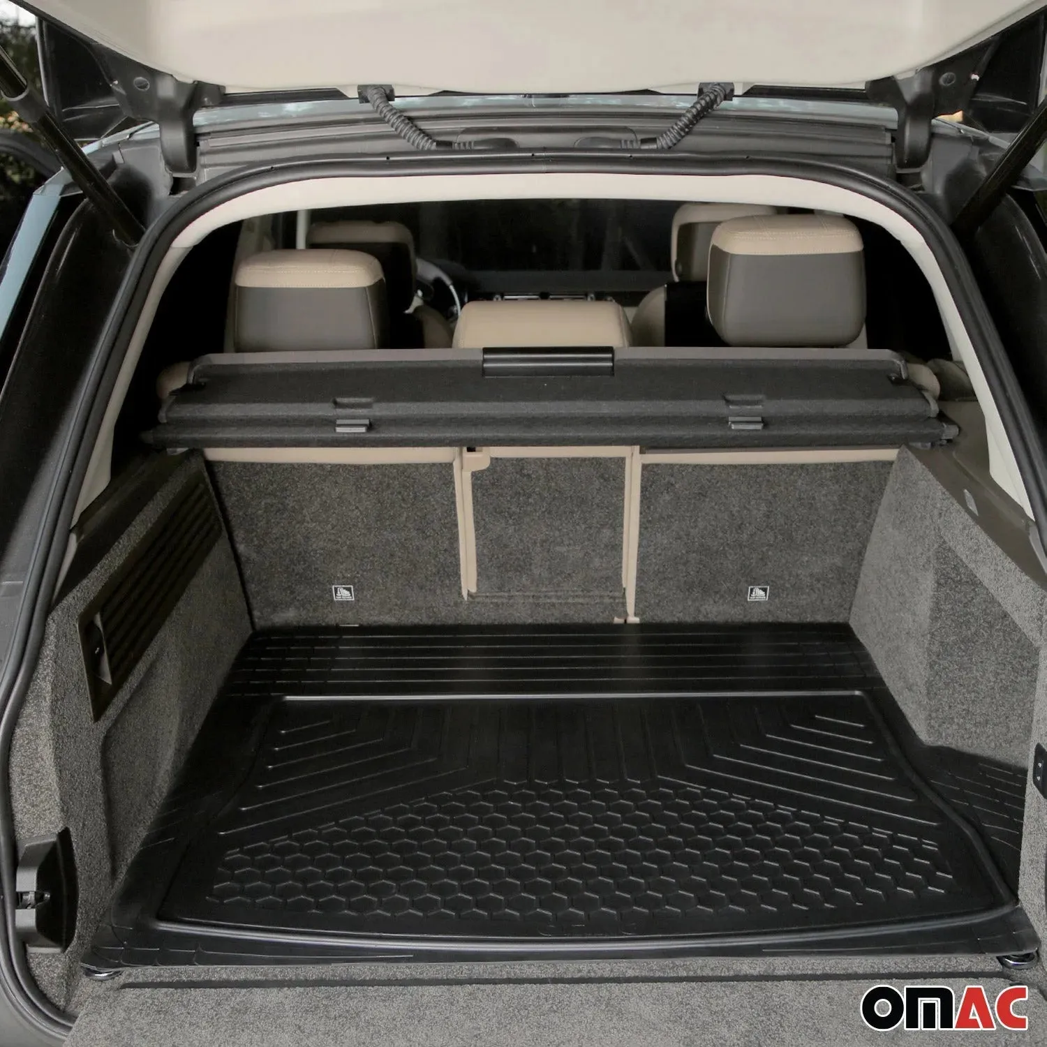 2011-2014 VW Jetta SportWagen Semi-Custom fit Cargo Mat Liner Waterproof Rubber Black 1Pc - Image 2