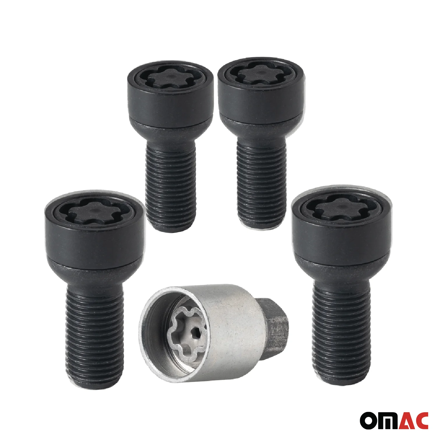 Wheel Lock Kit for BMW X1 M14X1,25 Bolt Black 4Locks & 1Key - Image 9