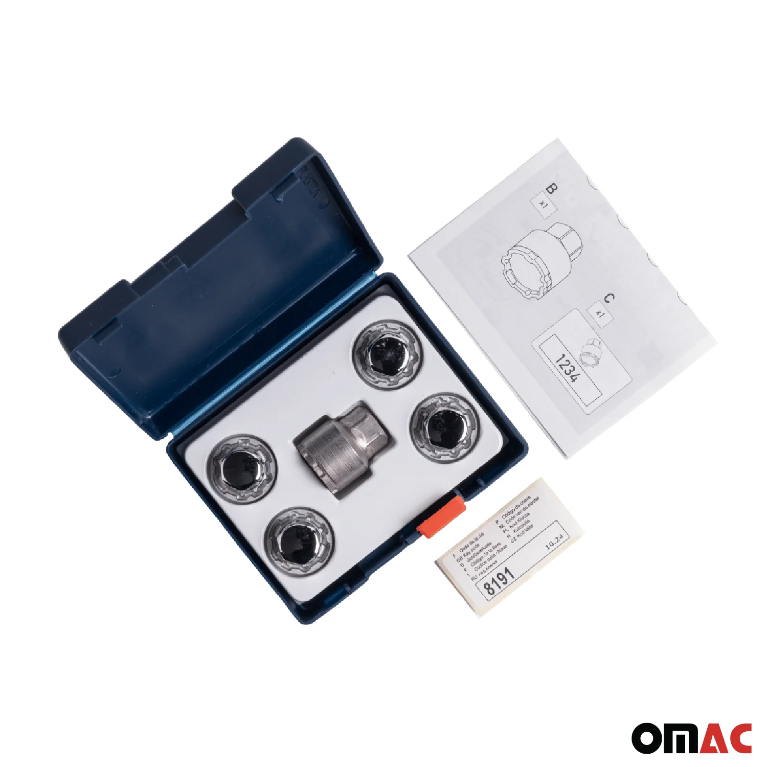 Wheel Lock Kit for Ford Escape M12X1.5 Nut Chromed 4Locks & 1Key - Image 5