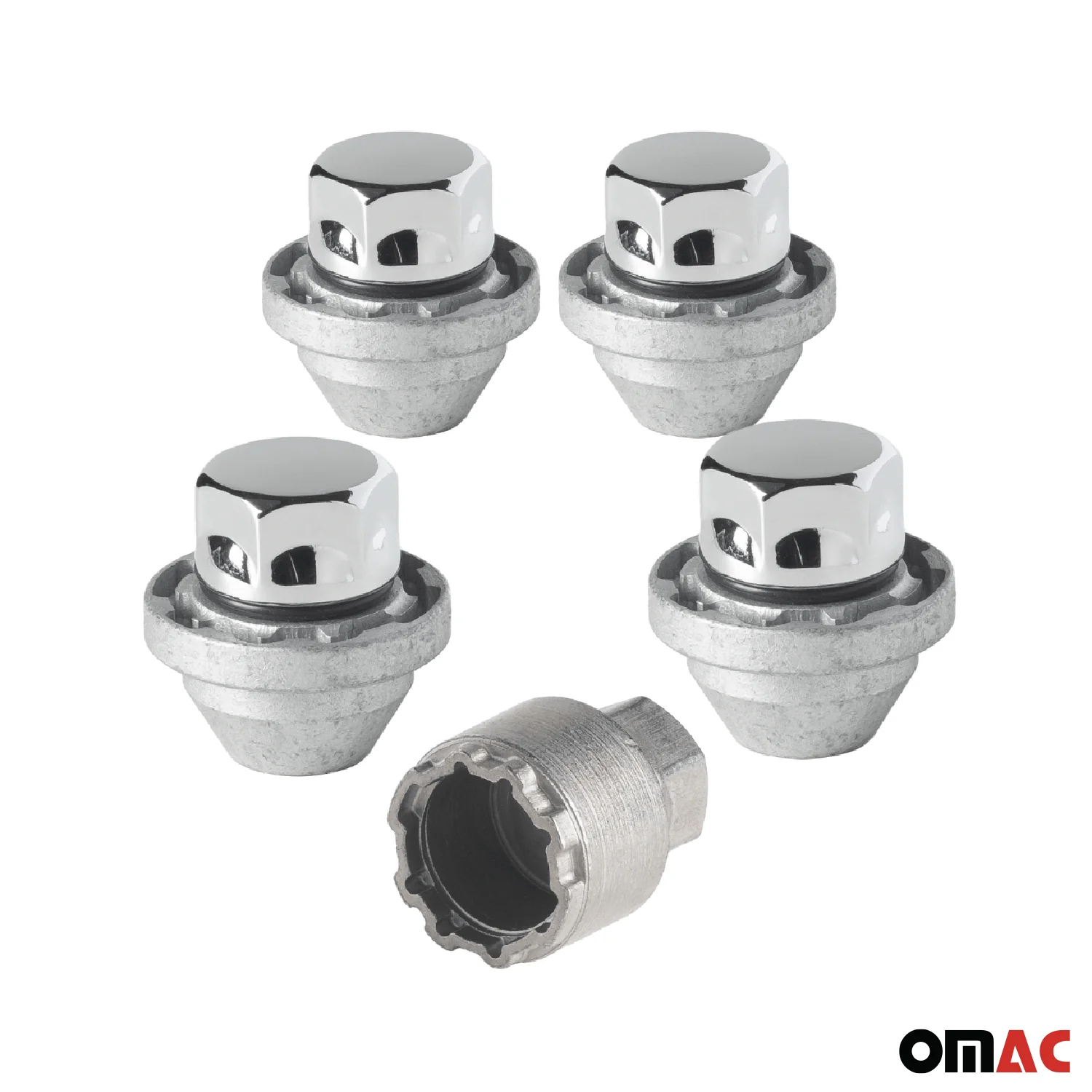 Wheel Lock Kit for Ford Escape M12X1.5 Nut Chromed 4Locks & 1Key - Image 9