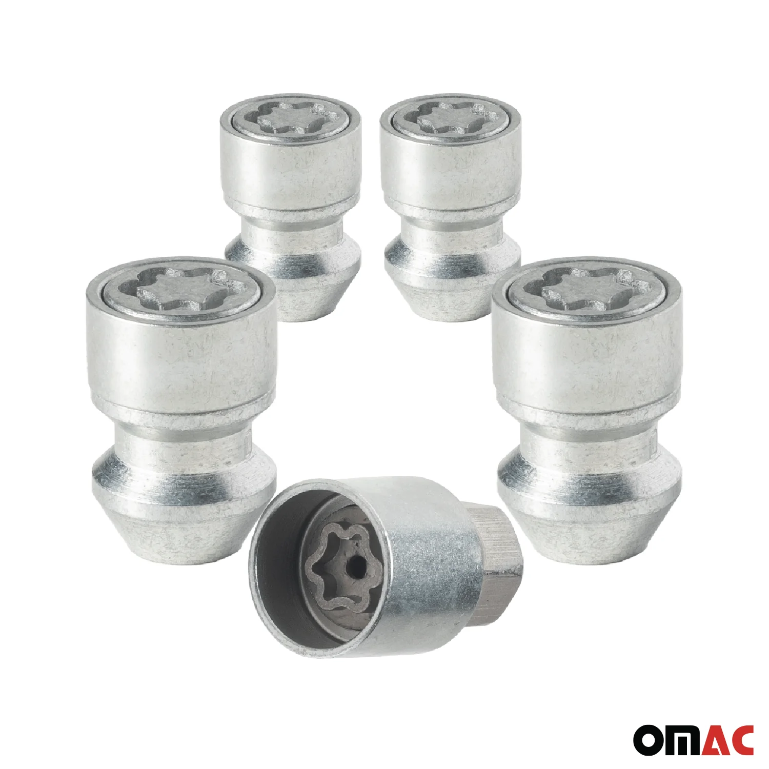 Wheel Lock Kit for Ford Expedition M14X1,5 Nut Galvanized Silver 4Locks & 1Key - Image 9