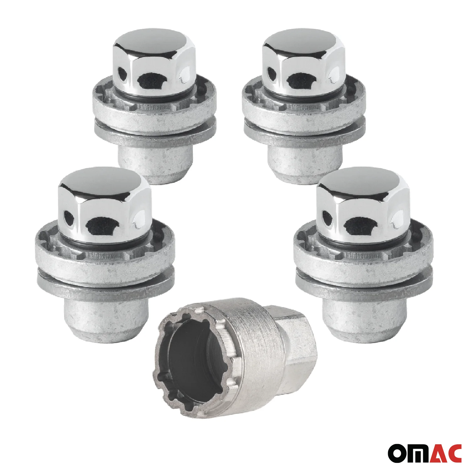 Wheel Lock Kit for Land Rover Defender M14X1.5 Nut Chromed 4Locks & 1Key - Image 9