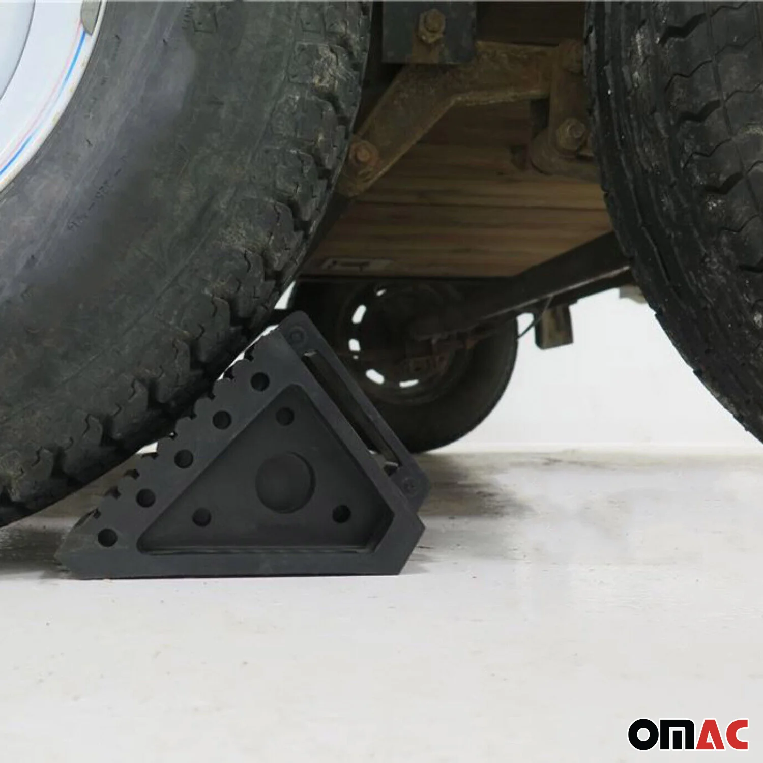 Wheel Tire Chock Blocks Heavy Duty Solid Ribbed Rubber Car Truck & Trailer - Image 6