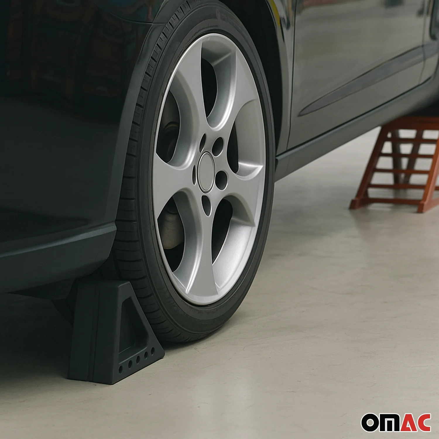 Wheel Tire Chock Blocks Heavy Duty Solid Ribbed Rubber Car Truck & Trailer - Image 7