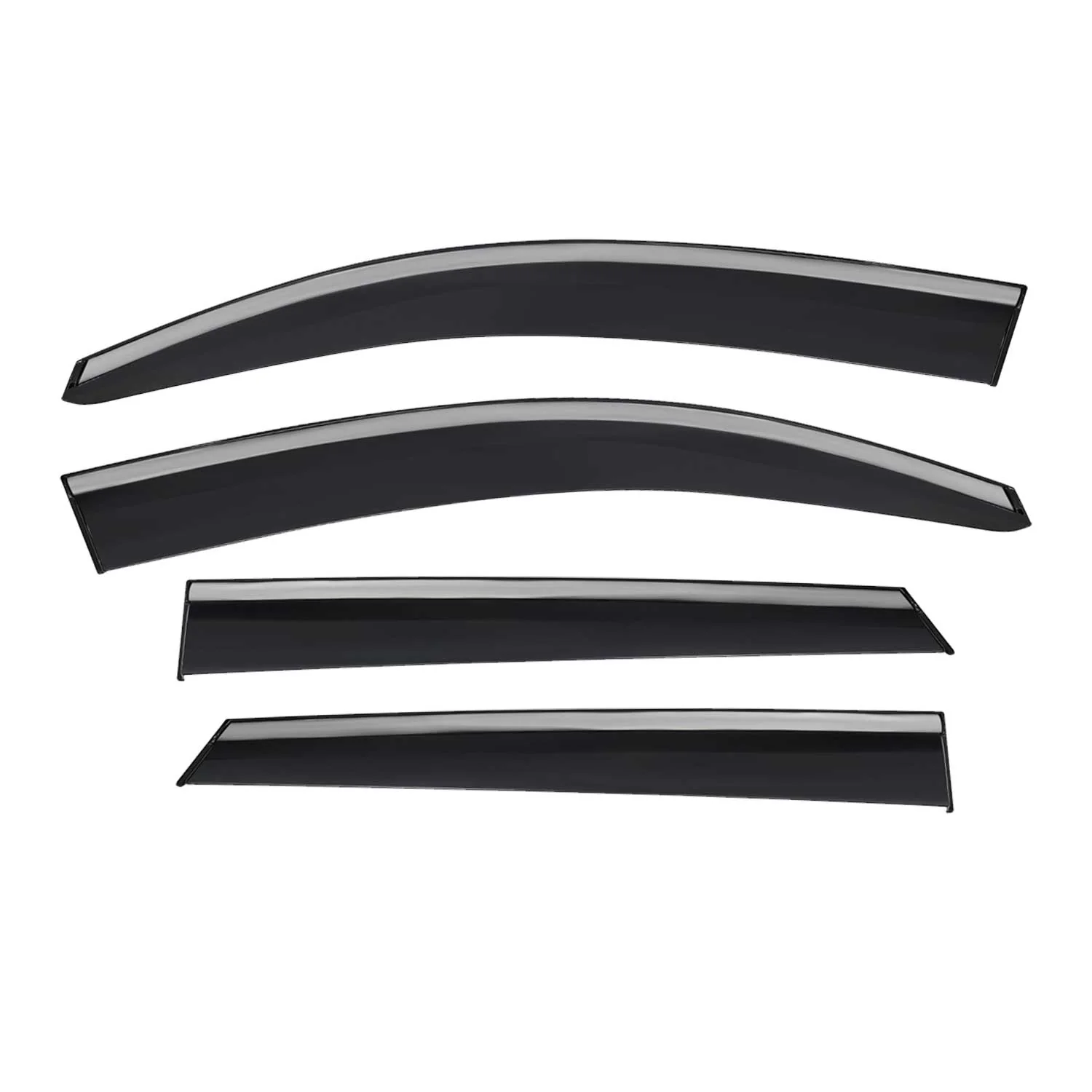 2016-2021 Hyundai Tucson Window Visor Vent Rain Deflector 4Pcs Smoke - Image 2