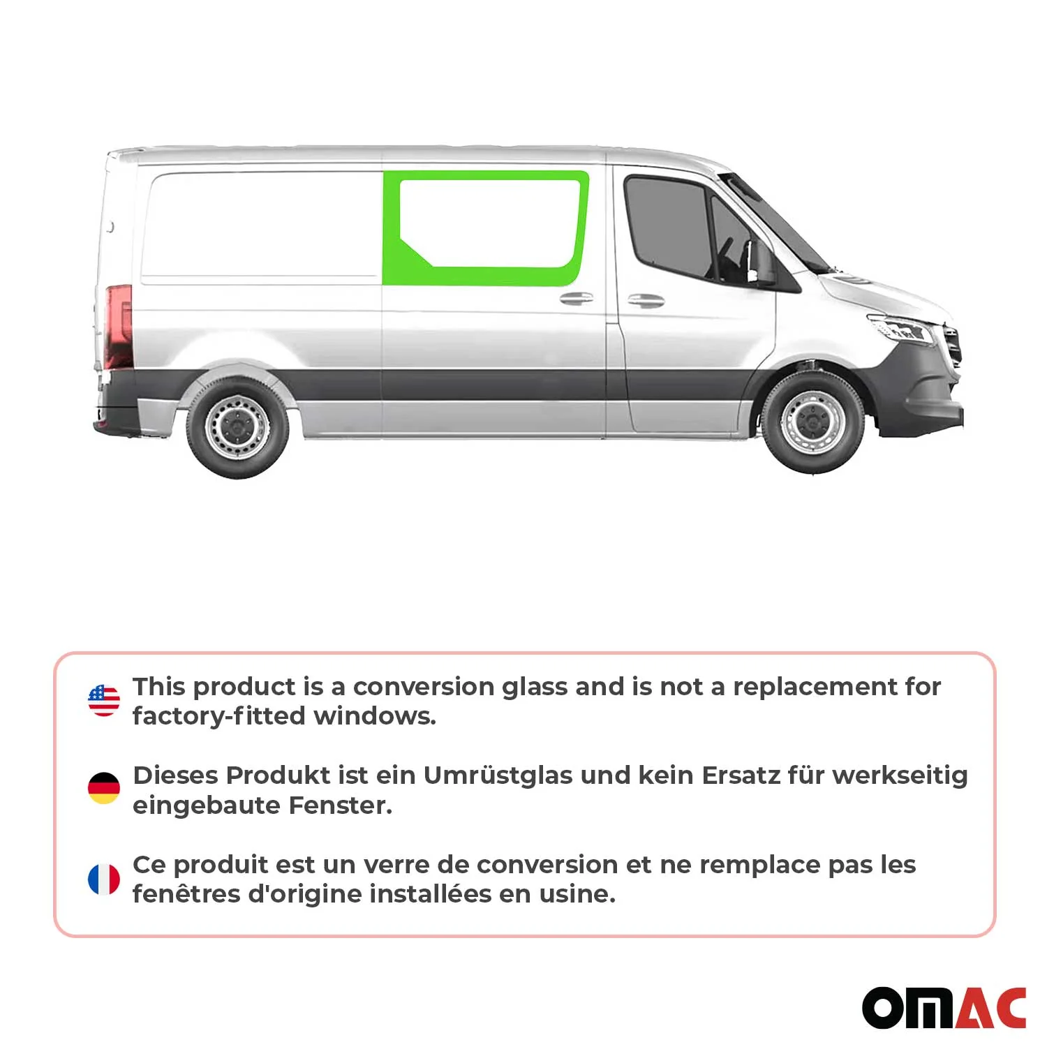 2010-2018 Mercedes Sprinter W906 Window Glass L2 L3 L4 - Image 2