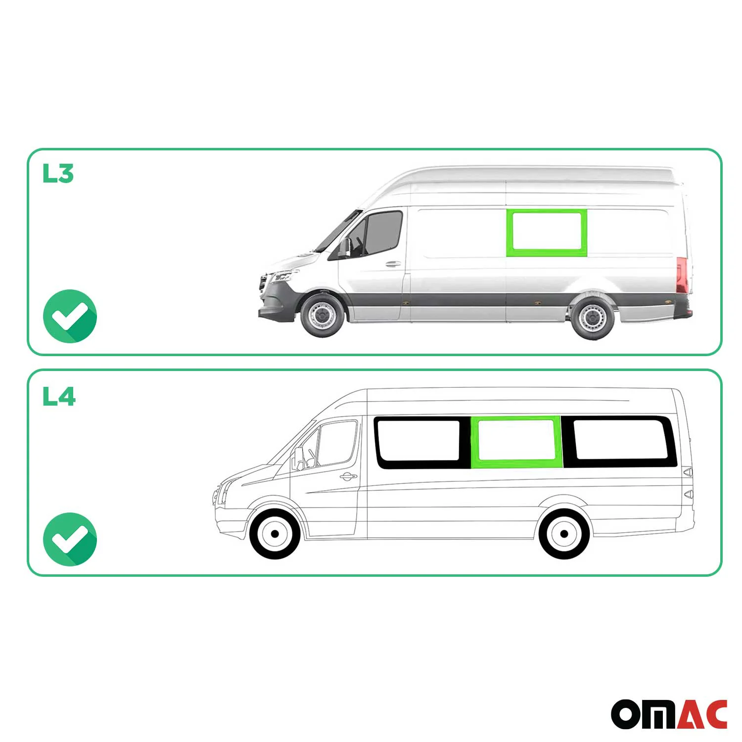 2019-2026 Mercedes Sprinter W907 910 Window Glass Mid Left Side L3 L4 - Image 3