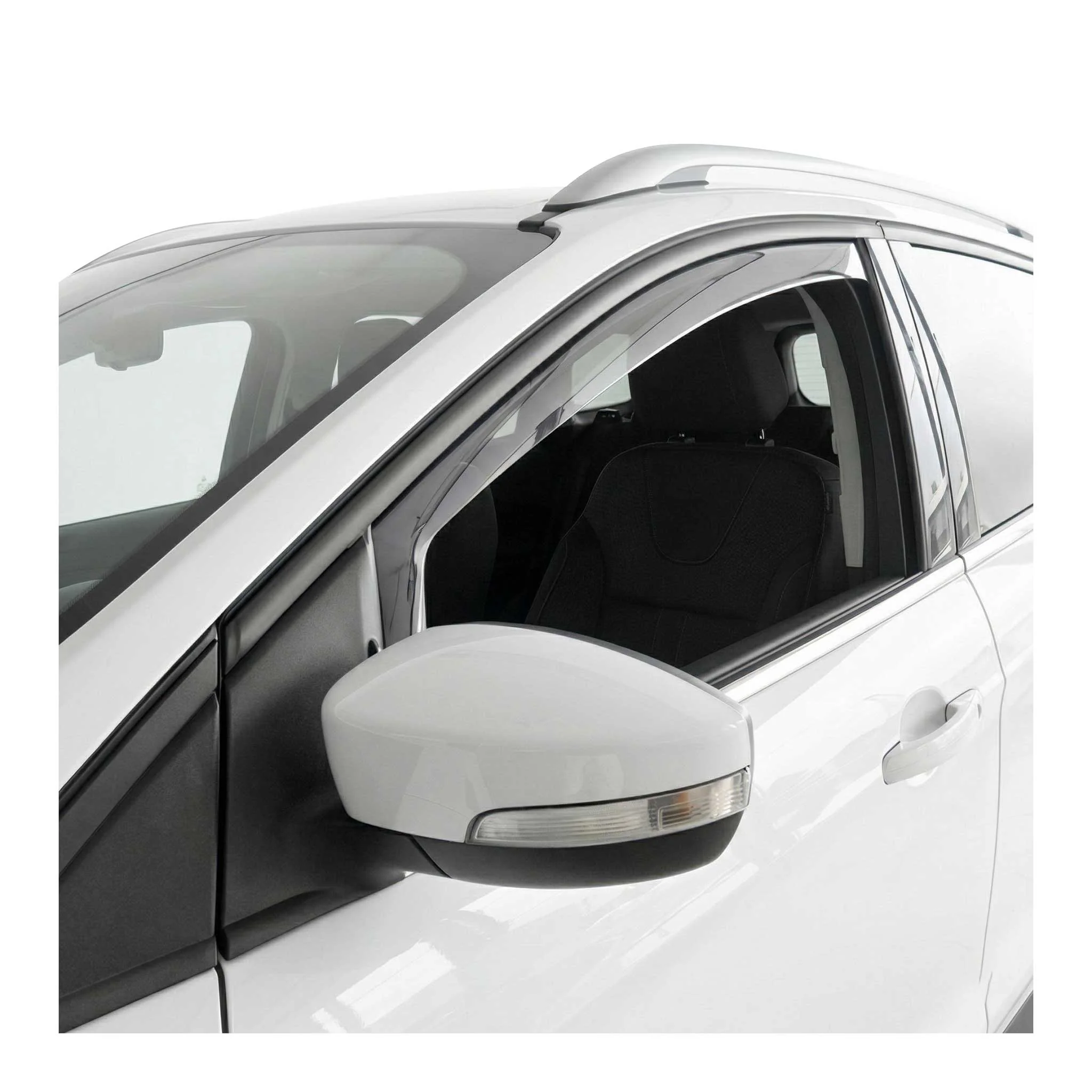 2013-2019 Ford Escape Window Visor Vent Rain Deflector 2Pcs Smoke