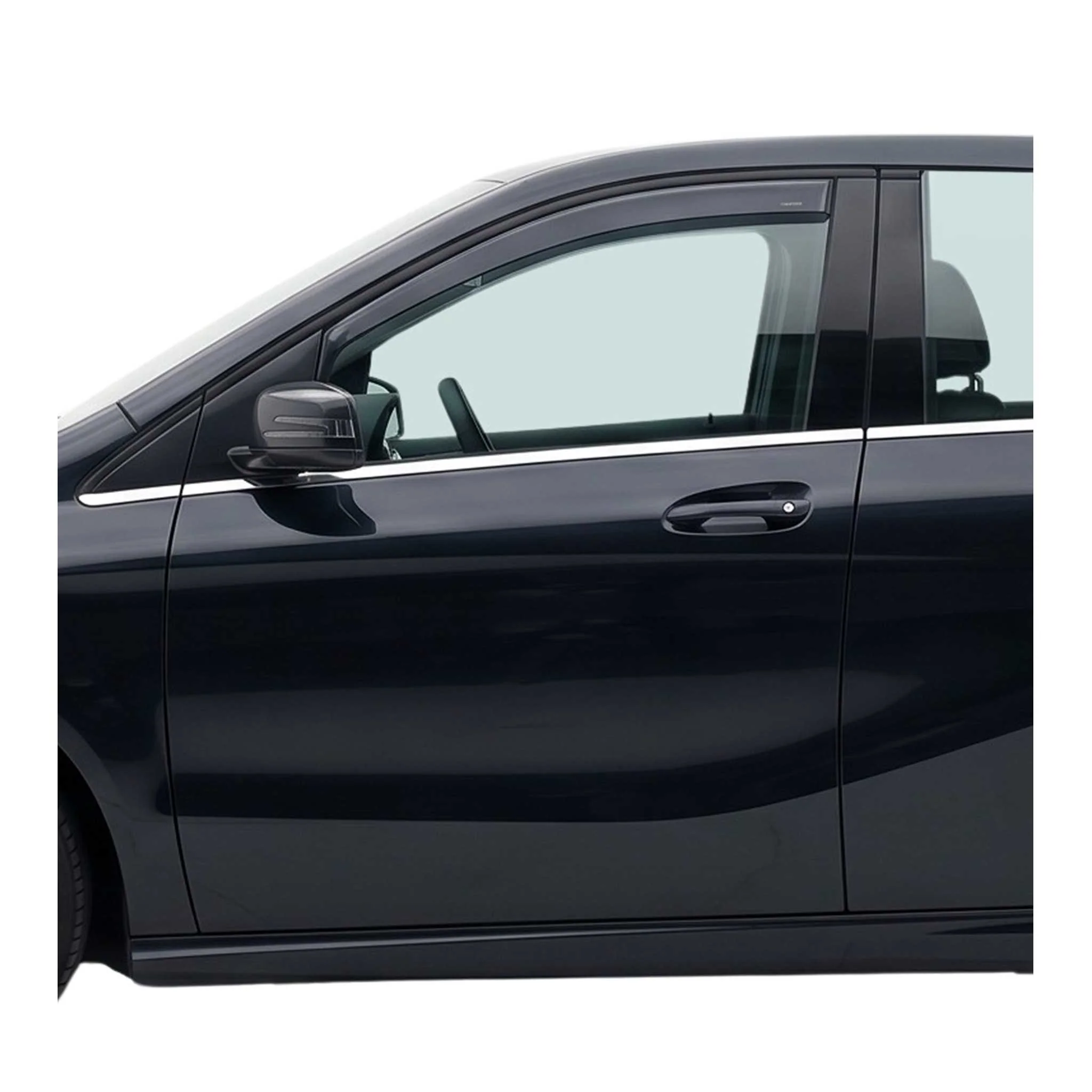 2012-2019 Mercedes B Class W246 Window Visor Vent Rain Deflector 2Pcs Smoke