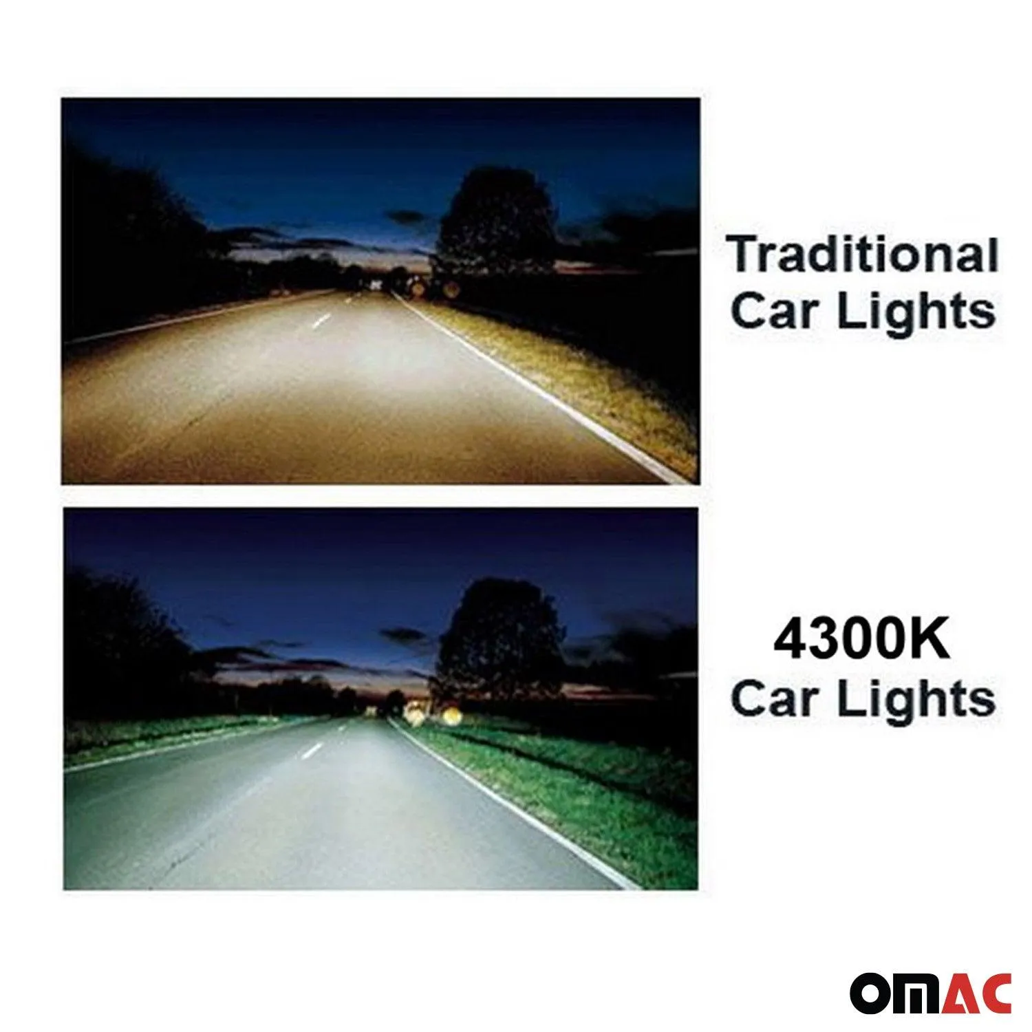 Xenon 4350K H4 55W Replacement Bulb HID Headlight Lamp SUPER WHITE 2 Pack - Image 3